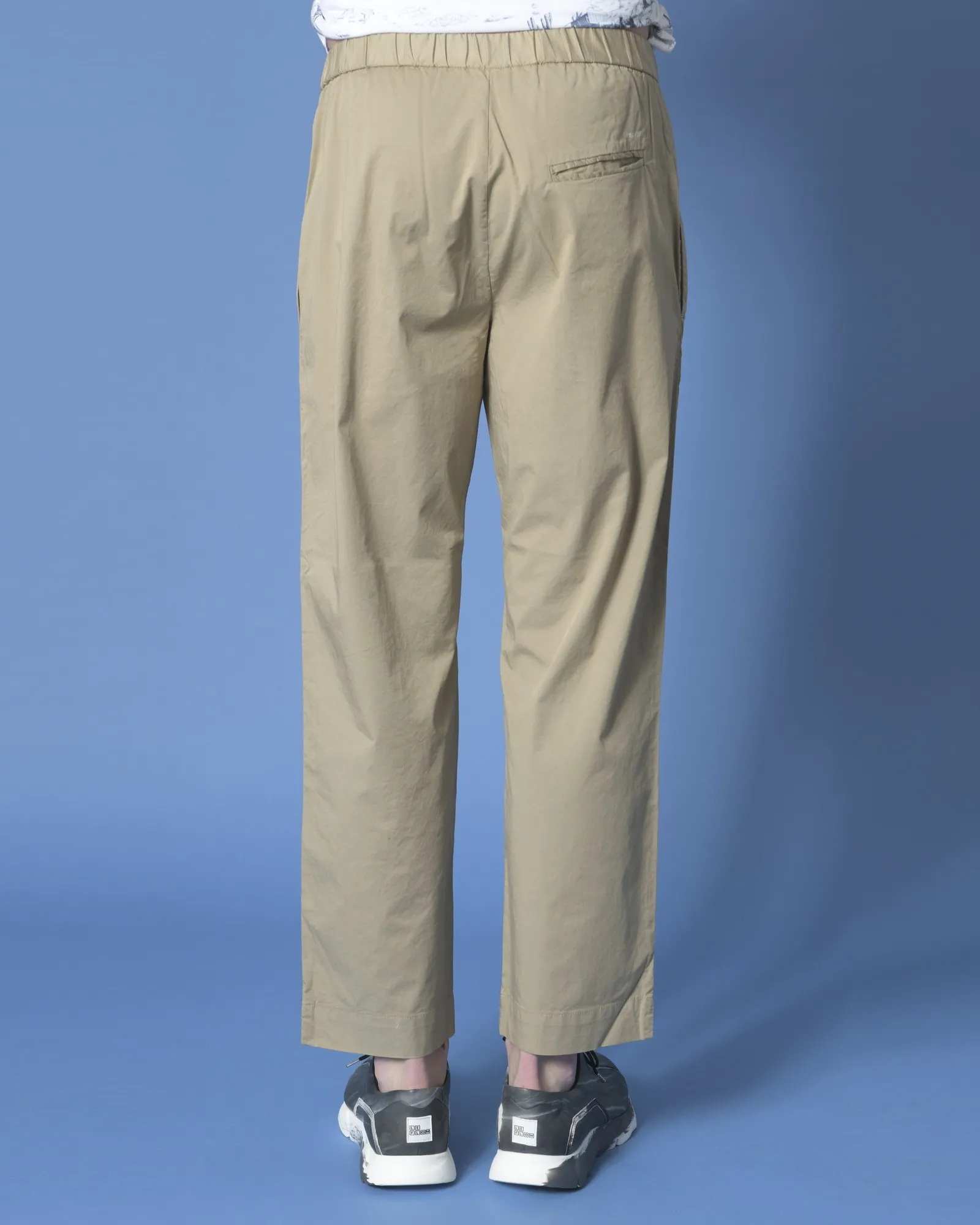 Pantalon beige à coupe droite True NYC 