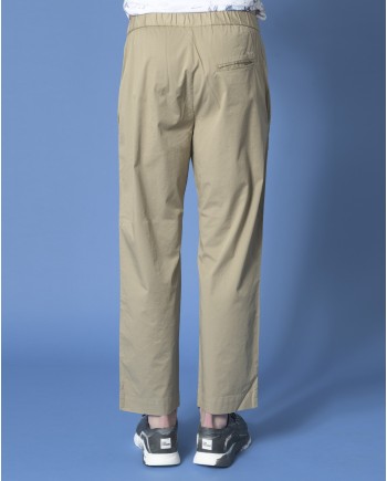 Pantalon beige à coupe droite True NYC 