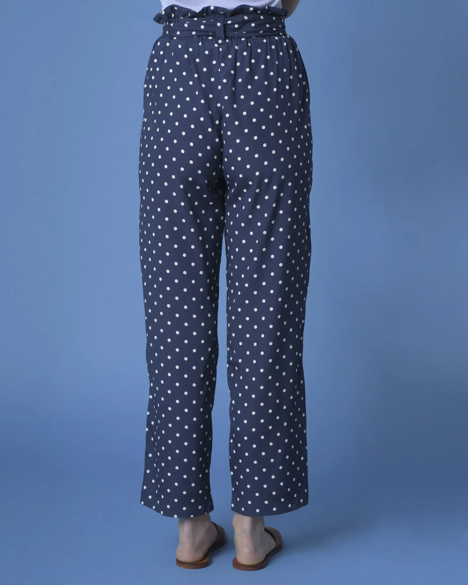 Pantalon à pois avec ceinture P.A.R.O.S.H 