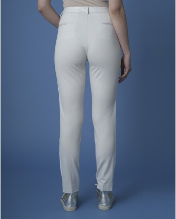 Pantalon bi-matière Nude 