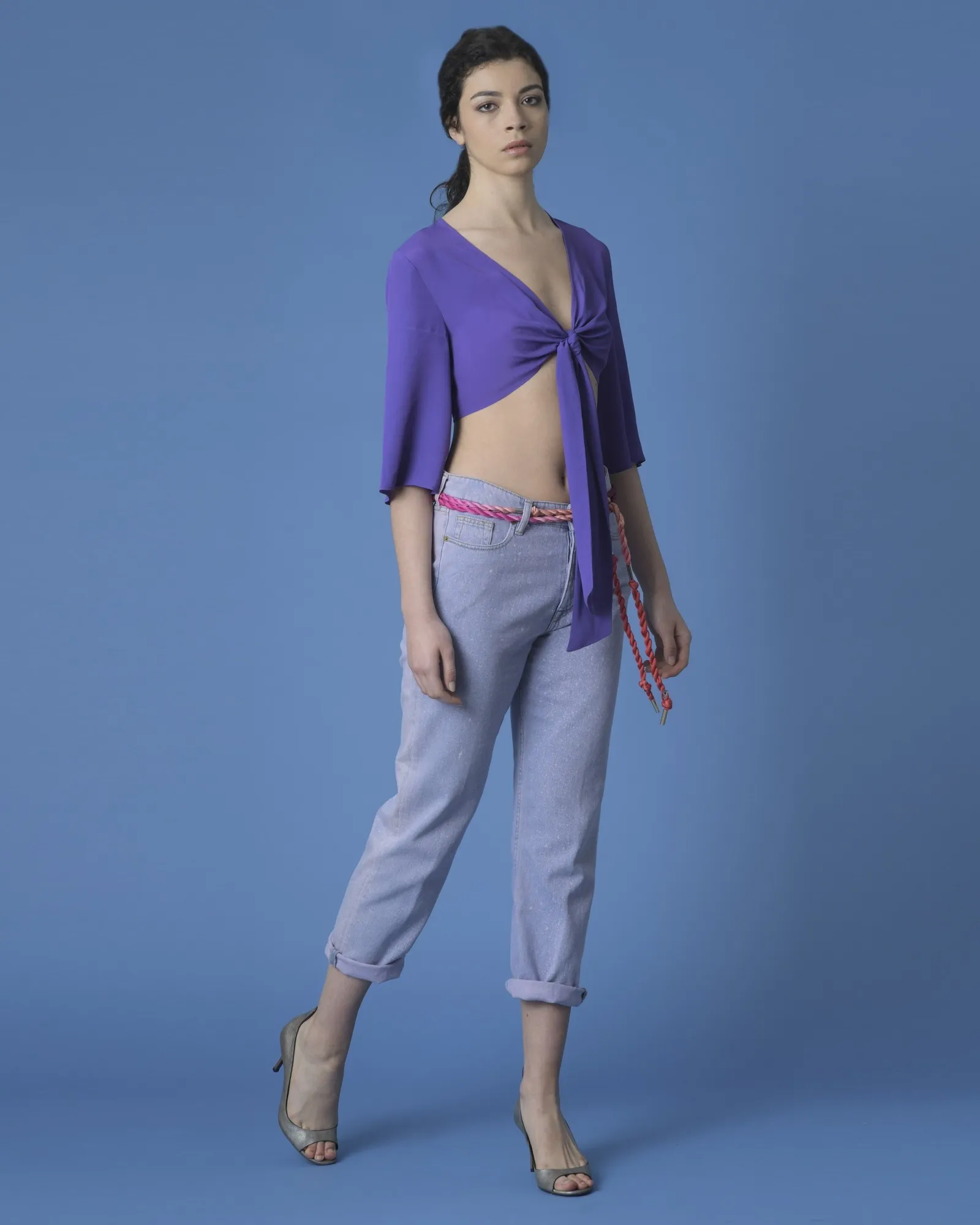 Crop top violet Space Simona Corsellini 