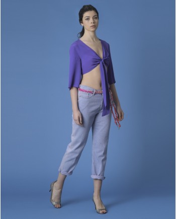 Crop top violet Space Simona Corsellini 