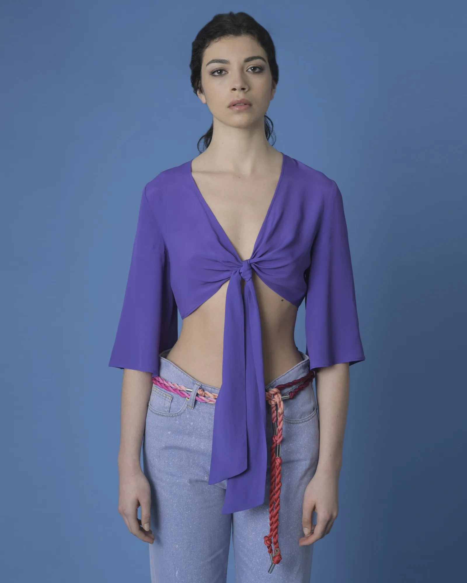 Crop top violet Space Simona Corsellini 