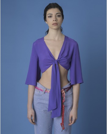 Crop top violet Space Simona Corsellini 