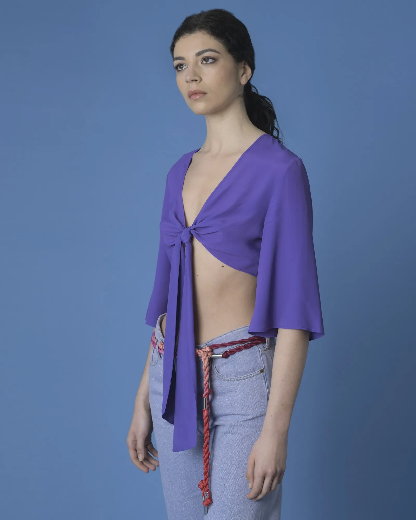 Crop top violet Space Simona Corsellini 