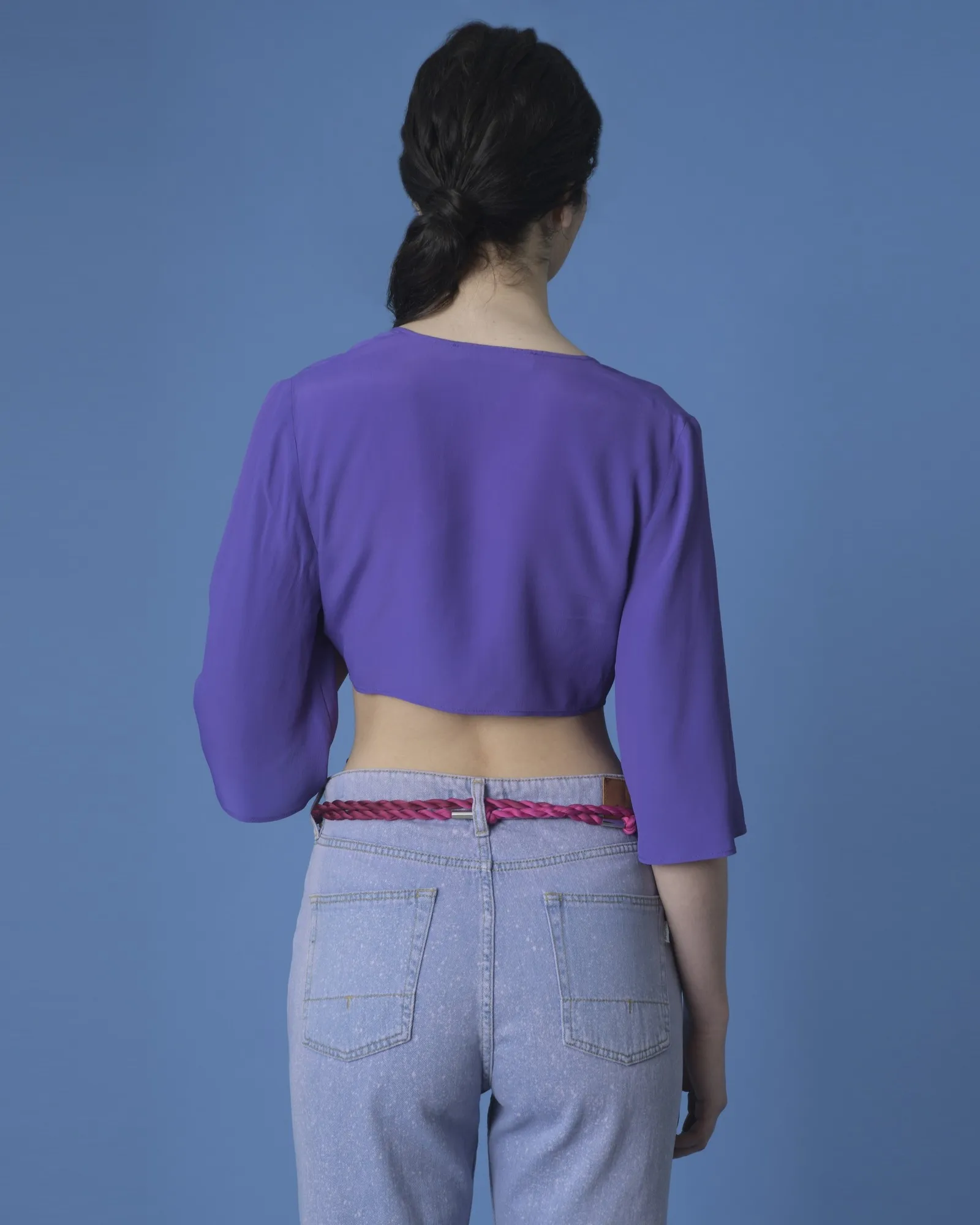 Crop top violet Space Simona Corsellini 