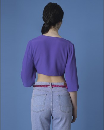 Crop top violet Space Simona Corsellini 