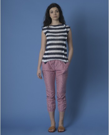 Pantalon imprimé vichy True NYC 