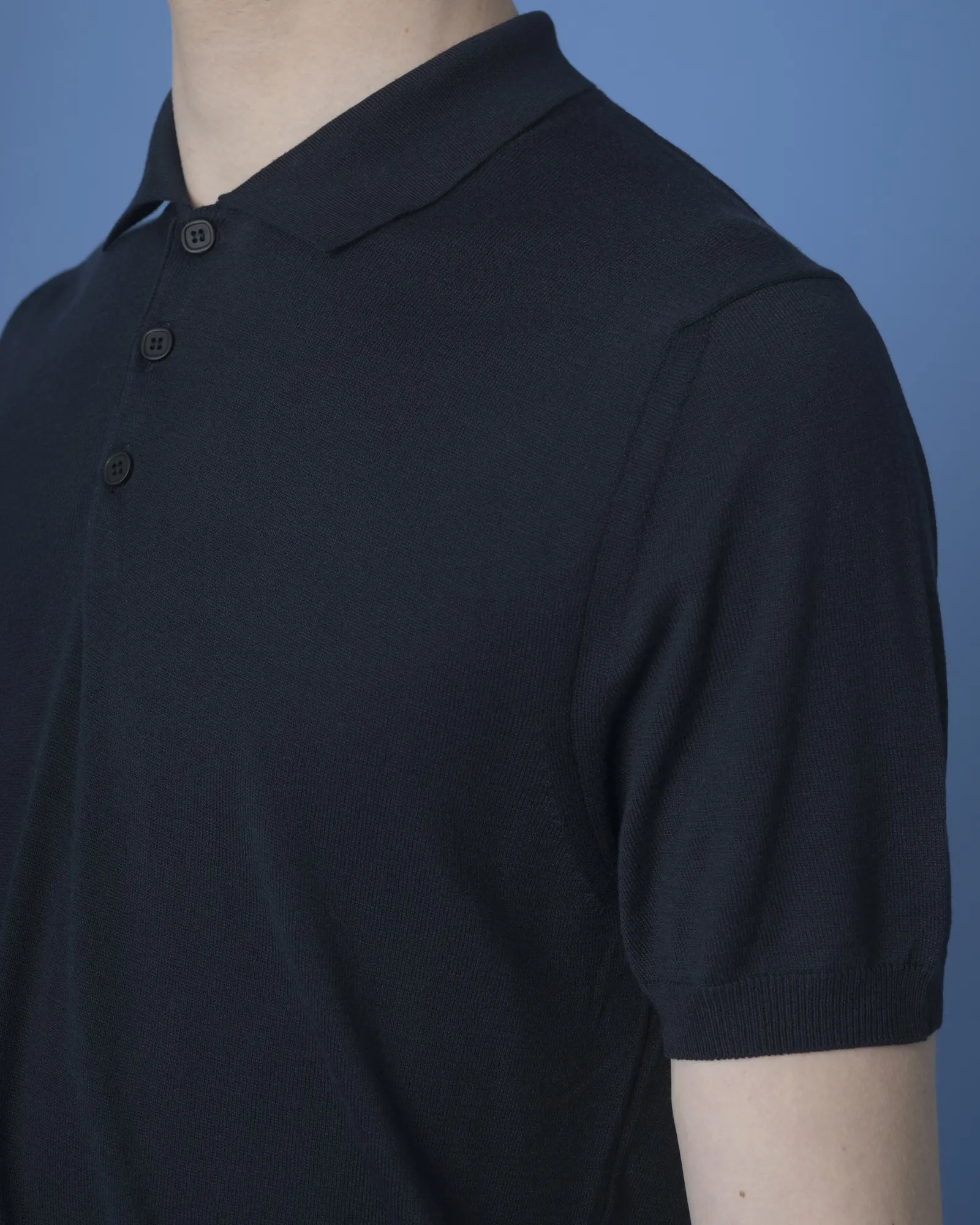 Polo bleu Vneck 