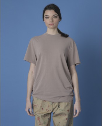 T-shirt taupe True NYC 