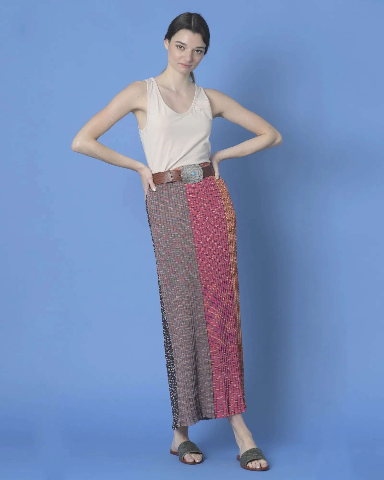 Maxi jupe en maille Missoni 