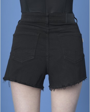 Mini short jean noir True NYC 