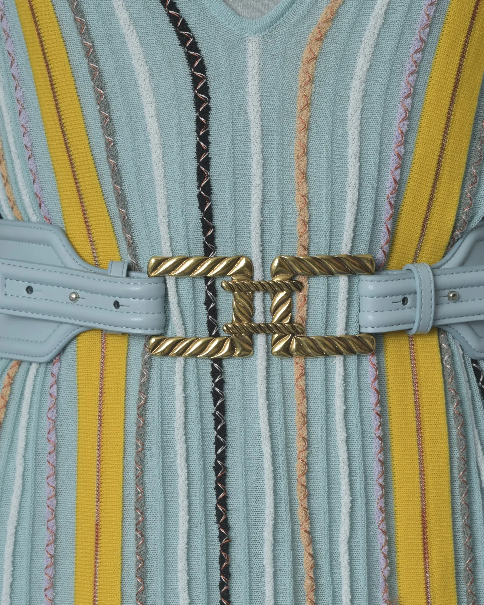 Ceinture bleue en cuir Elisabetta Franchi 