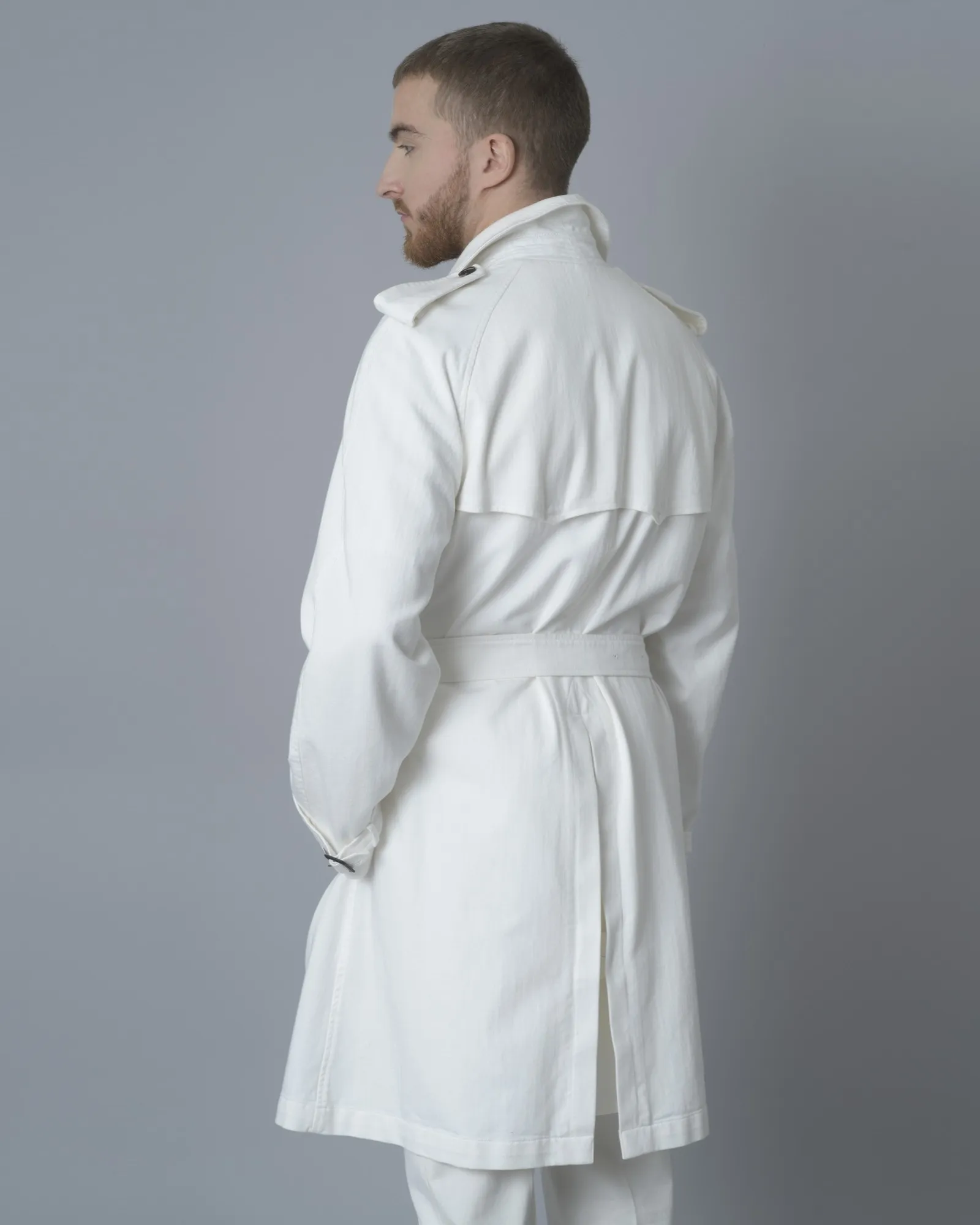 Trench-coat blanc Gabriele Pasini 