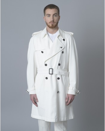 Trench-coat blanc Gabriele Pasini 