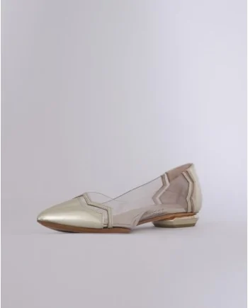 Ballerines dorées Nicholas Kirkwood 