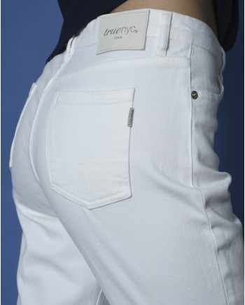 Pantalon blanc coupe droite True NYC 