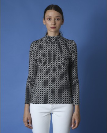 Sous-pull col roulé à motifs Whyci Milano 