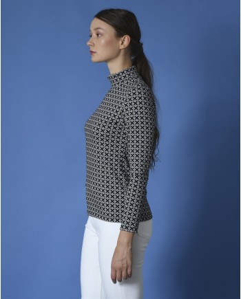 Sous-pull col roulé à motifs Whyci Milano 