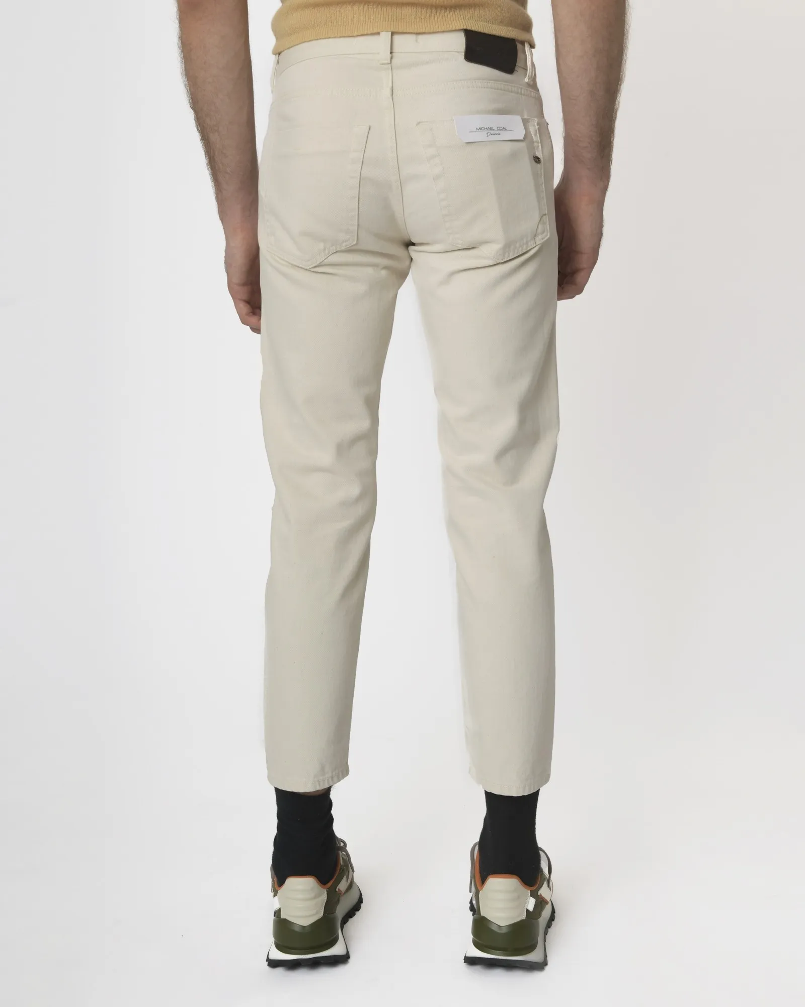 Pantalon écru coupe droite Michael Coal 