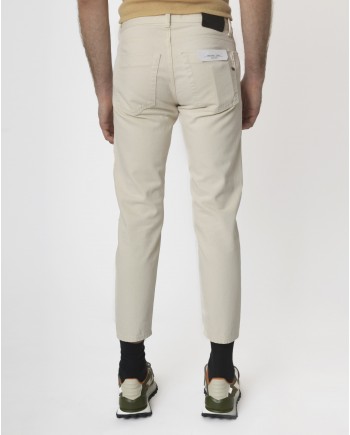 Pantalon écru coupe droite Michael Coal 