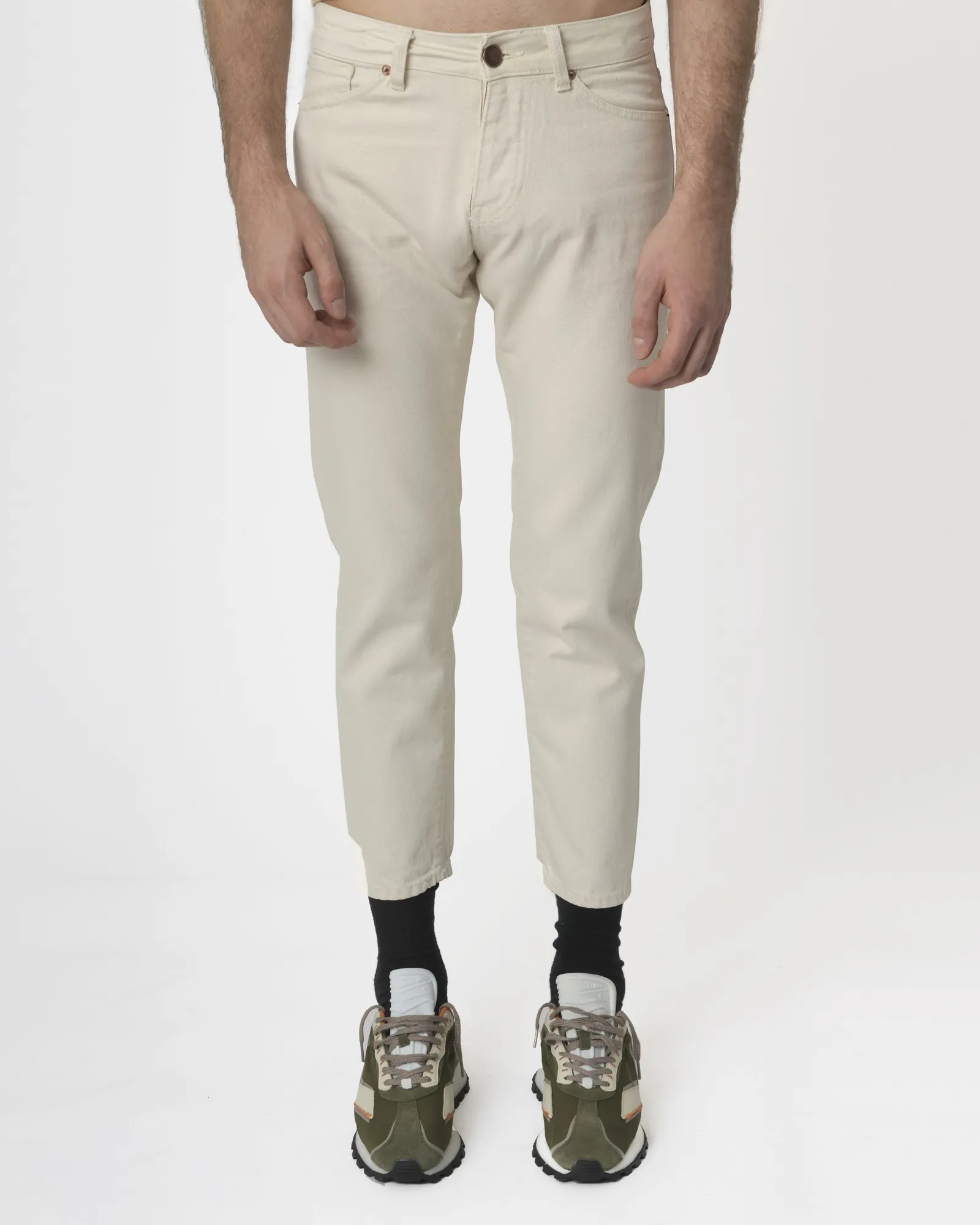 Pantalon écru coupe droite Michael Coal 