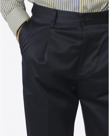 Pantalon coupe carotte bleu True Nyc 