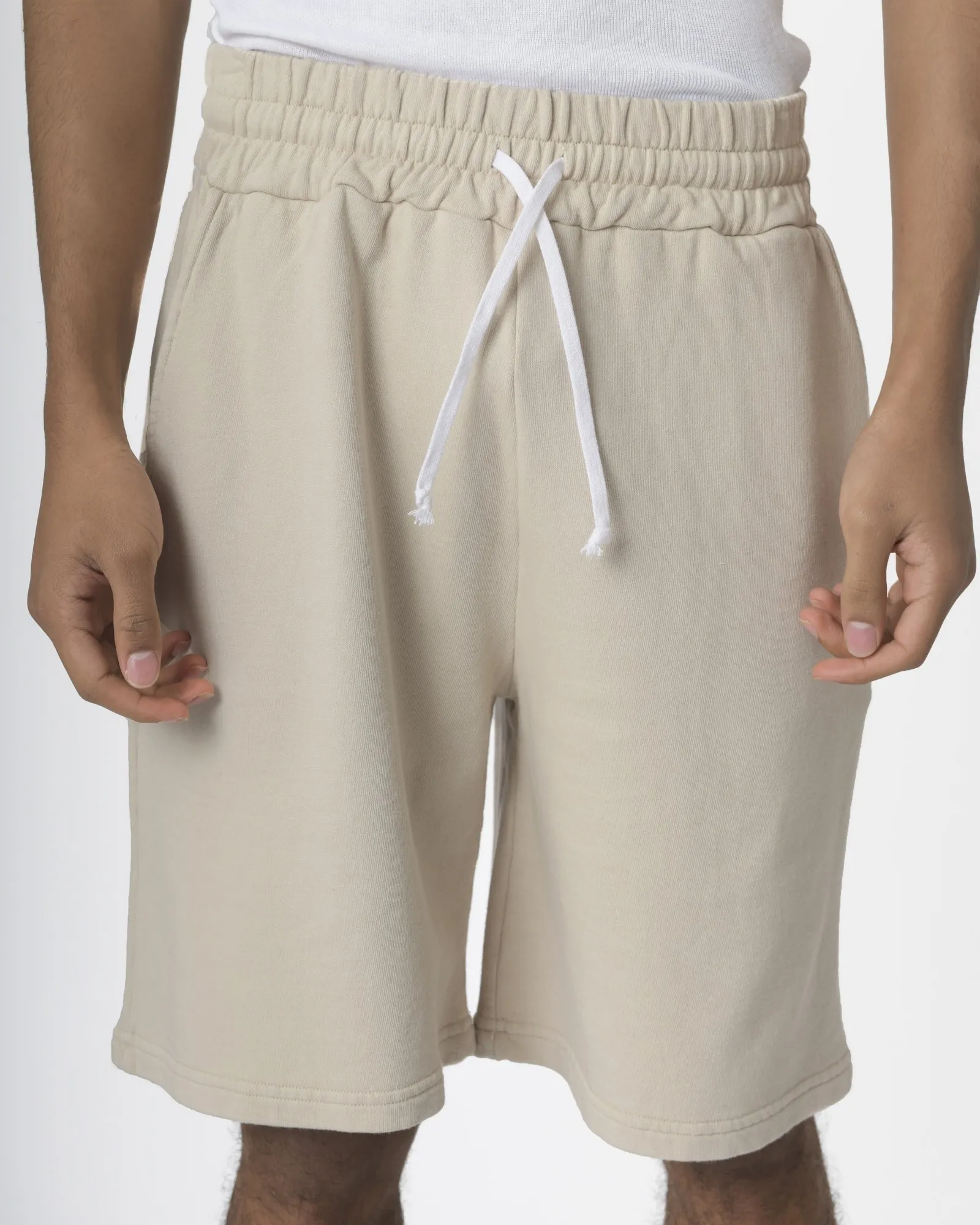 Short confort en coton beige True Nyc 