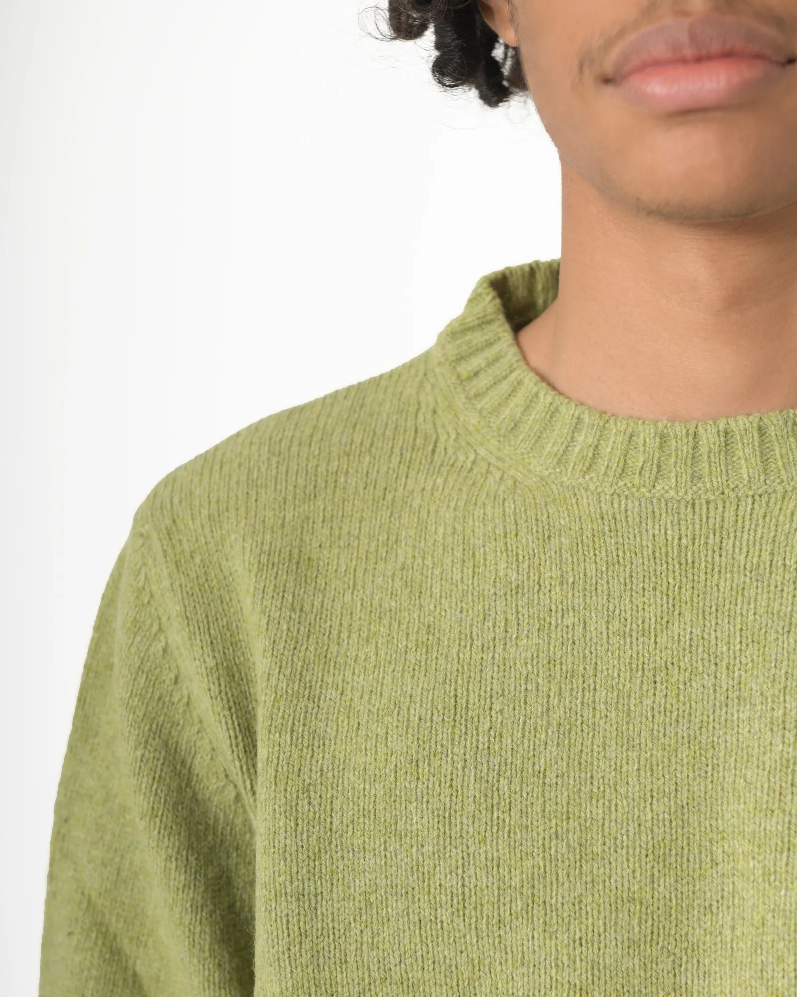 Pull en laine verte Casheart 