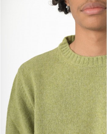 Pull en laine verte Casheart 