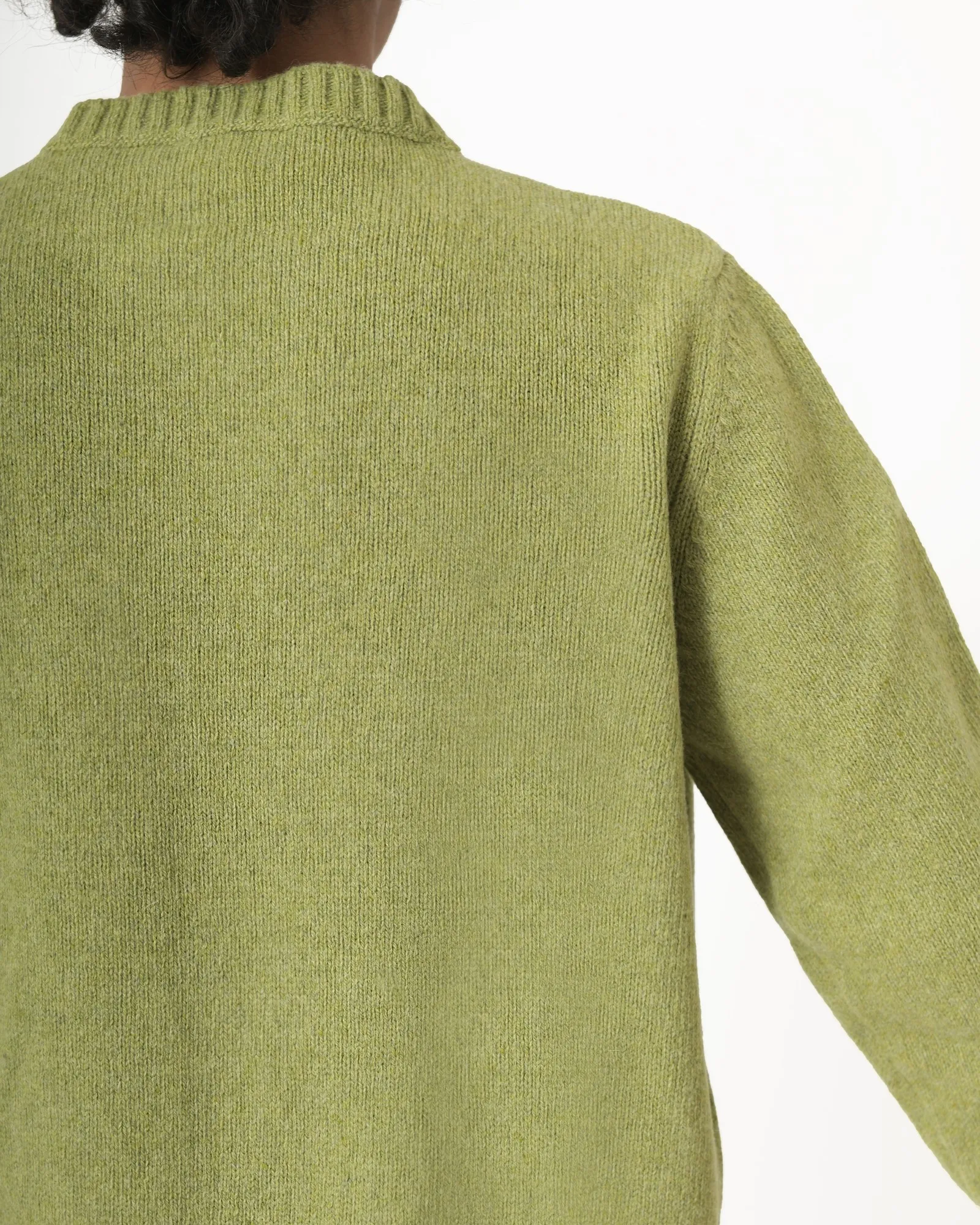 Pull en laine verte Casheart 