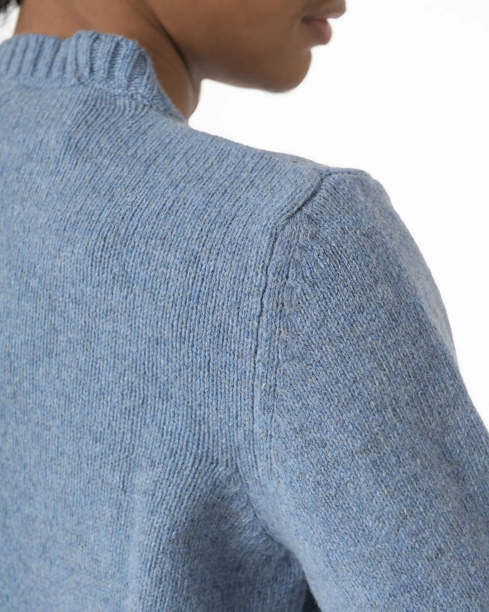 Pull en laine bleu Casheart 