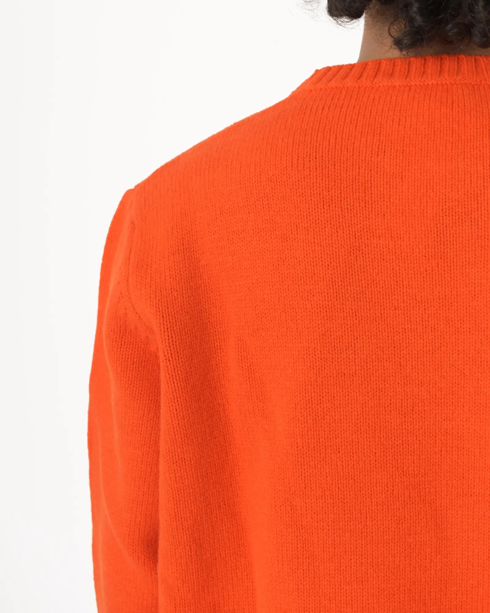 Pull en laine orange Casheart 