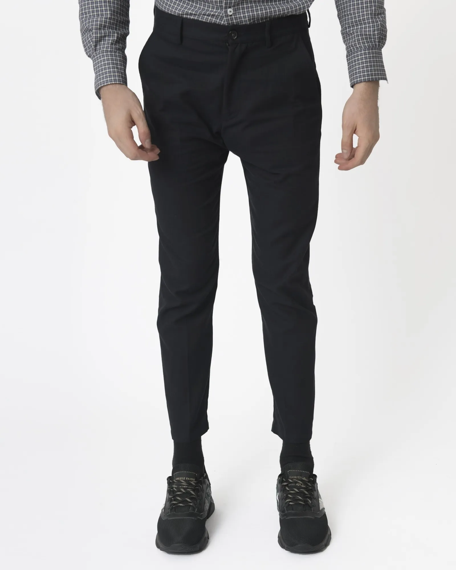 Pantalon noir coupe droite True Nyc 