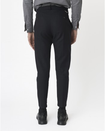 Pantalon noir coupe droite True Nyc 