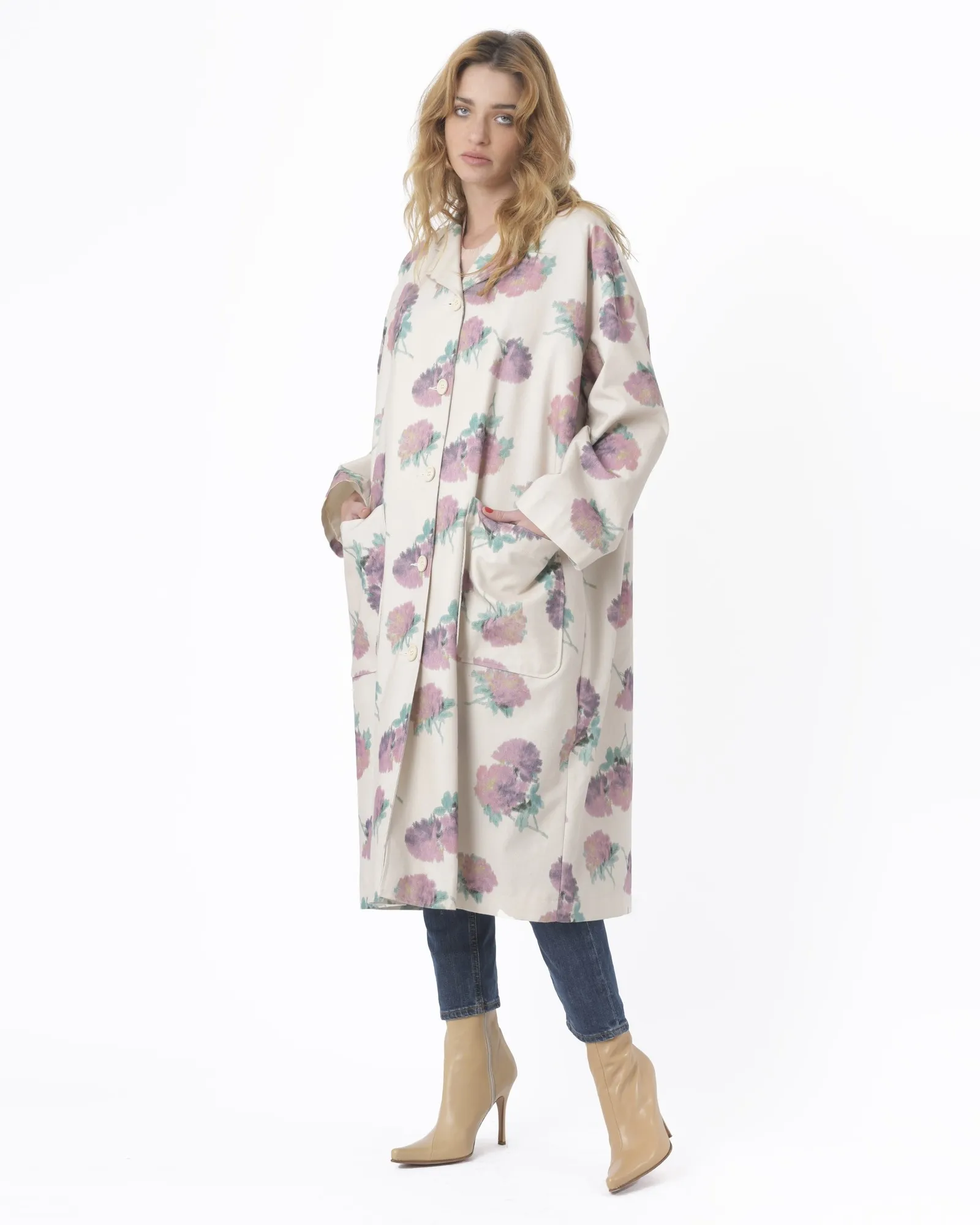 Manteau en coton fleuri Avn 