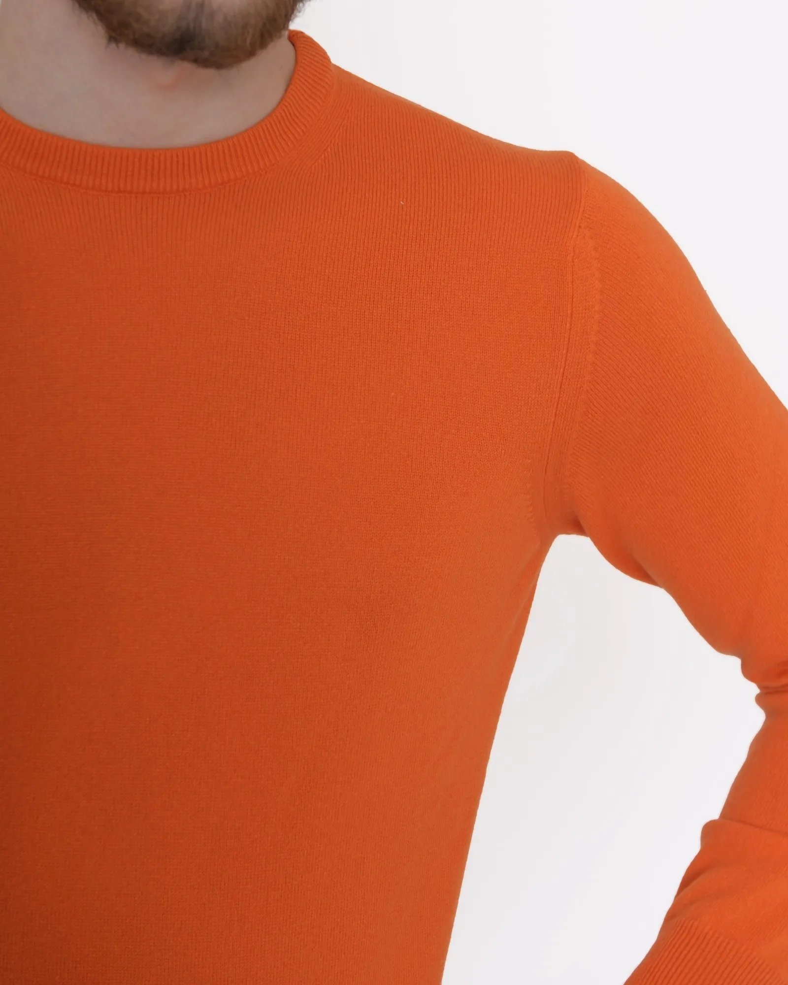 Pull orange en cachemire Casheart 