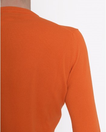 Pull orange en cachemire Casheart 