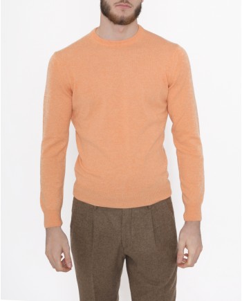 Pull orange clair en cachemire Casheart 