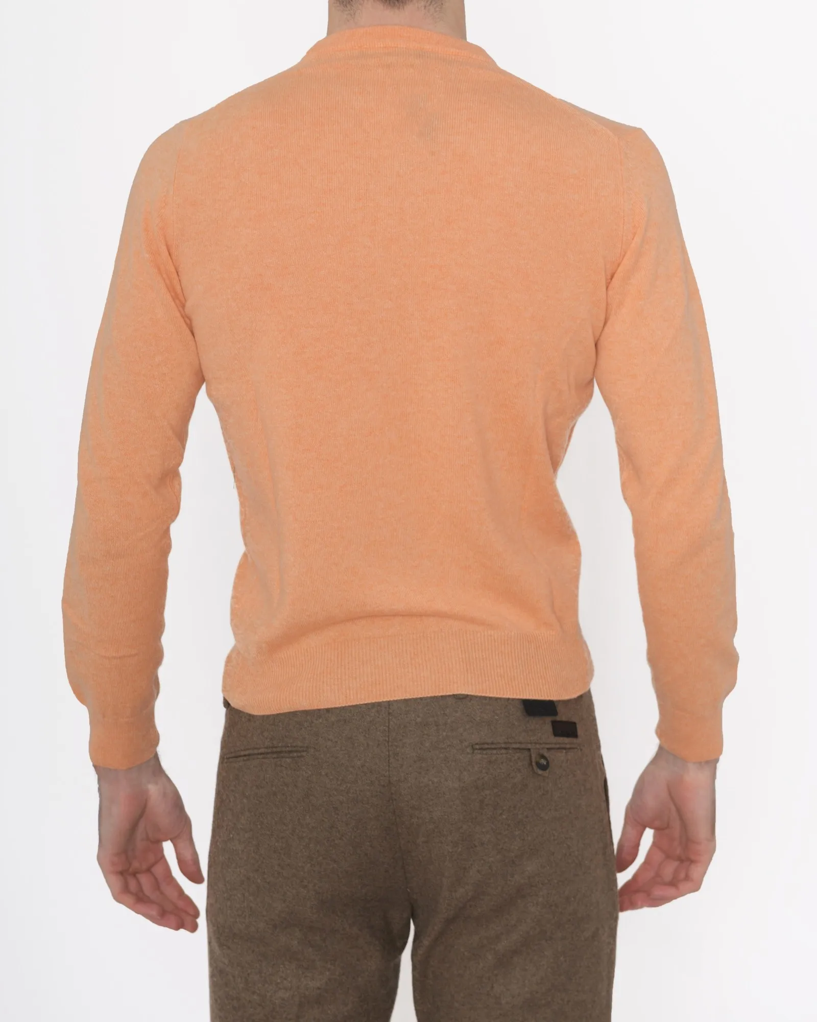 Pull orange clair en cachemire Casheart 