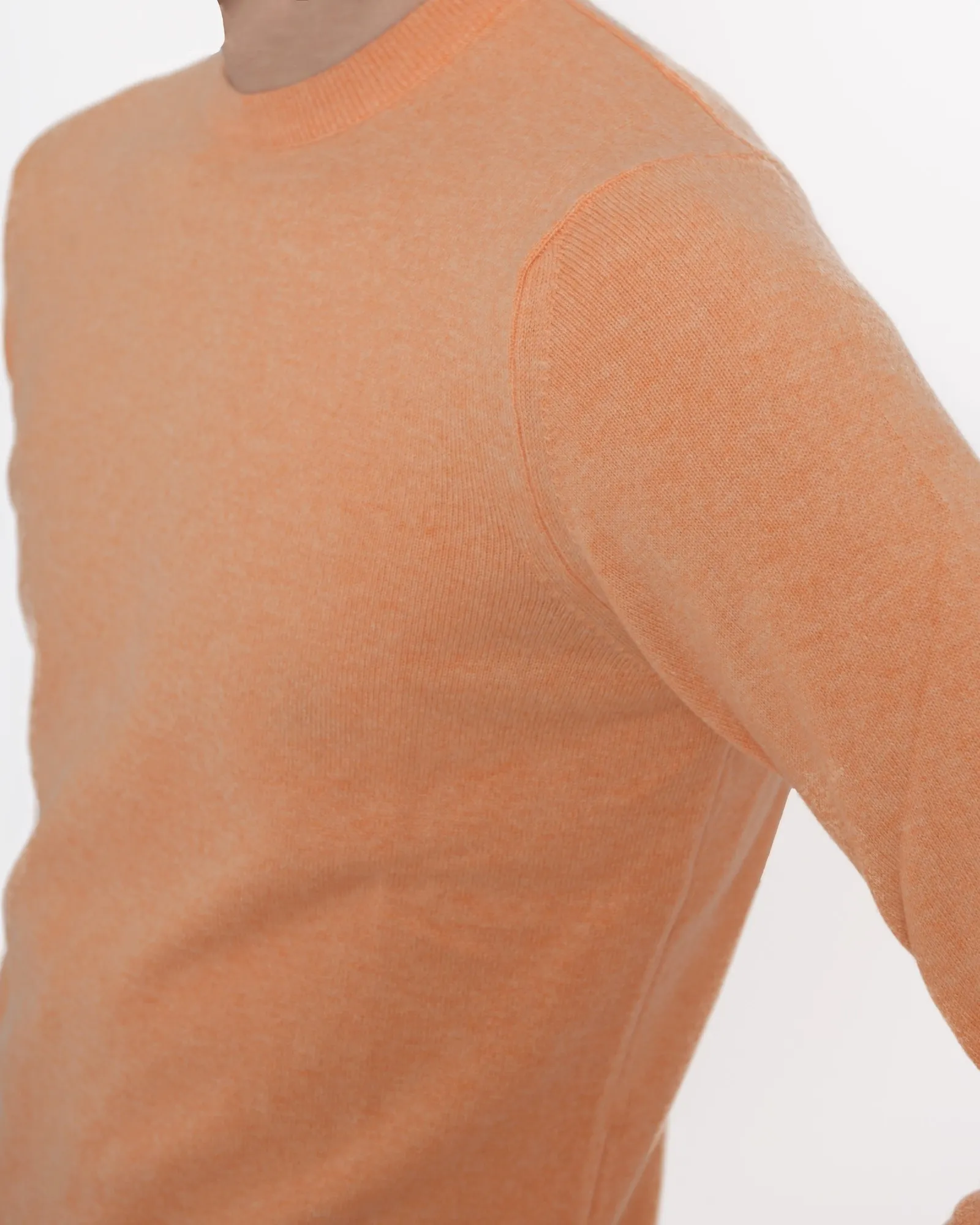 Pull orange clair en cachemire Casheart 