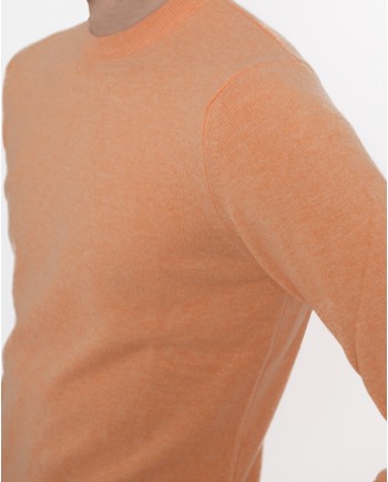 Pull orange clair en cachemire Casheart 