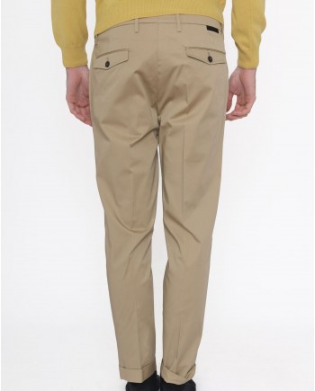 Pantalon carotte beige Michael Coal 