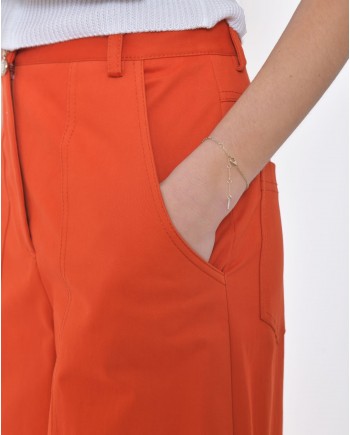 Pantalon orange droit taille haute Missoni 