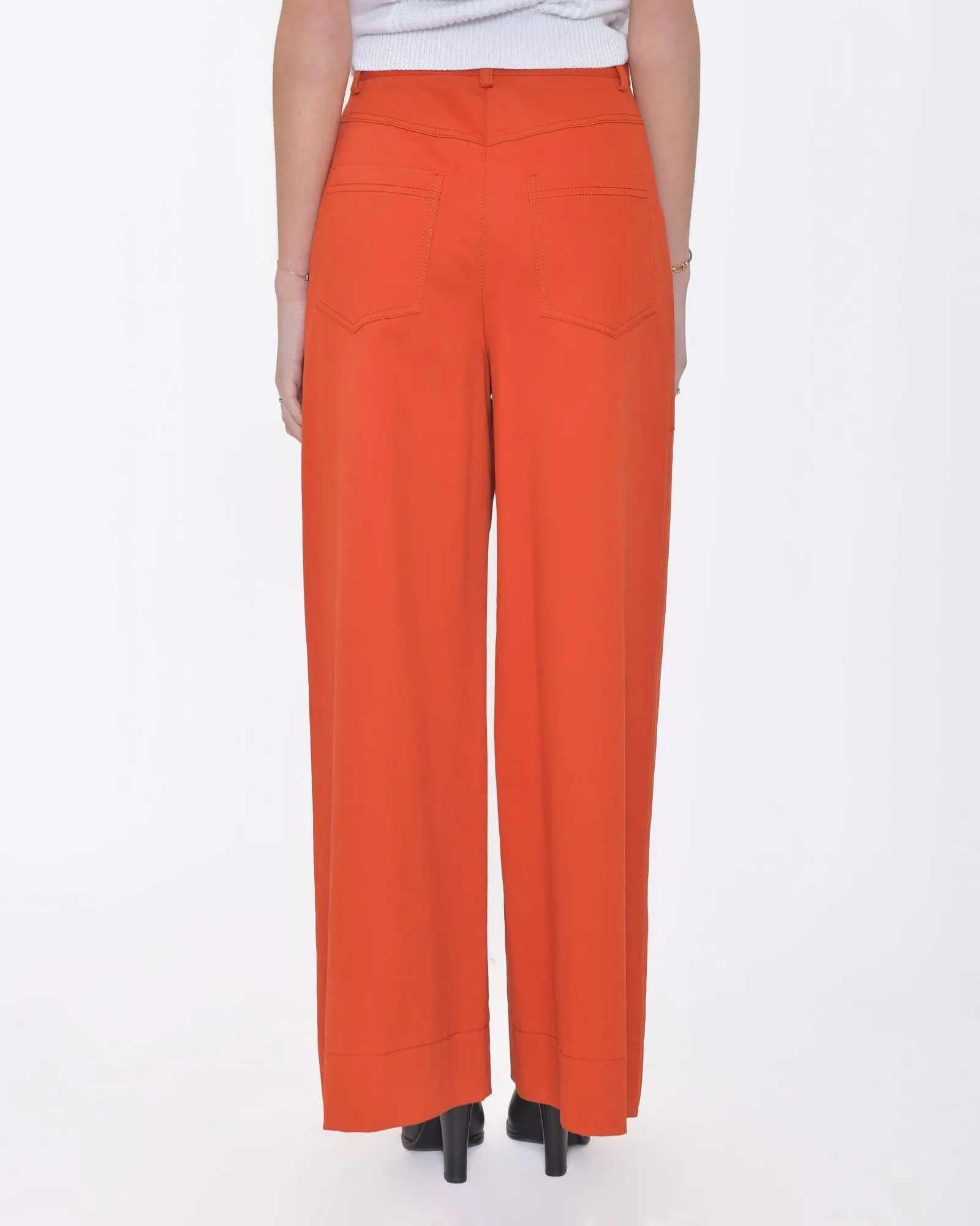 Pantalon orange droit taille haute Missoni 