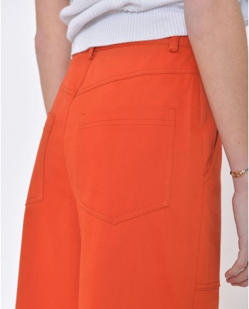 Pantalon orange droit taille haute Missoni 