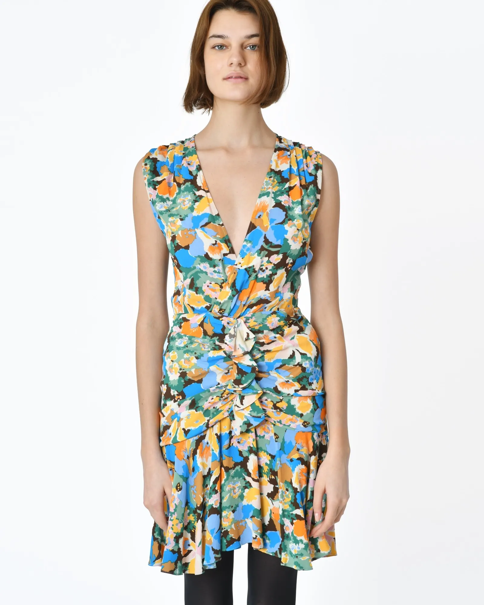 Robe florale à volants Missoni 