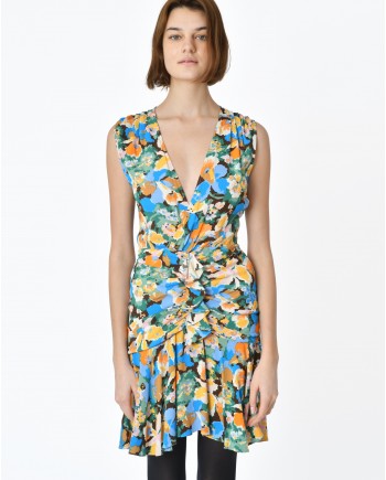 Robe florale à volants Missoni 