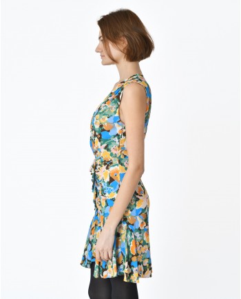 Robe florale à volants Missoni 