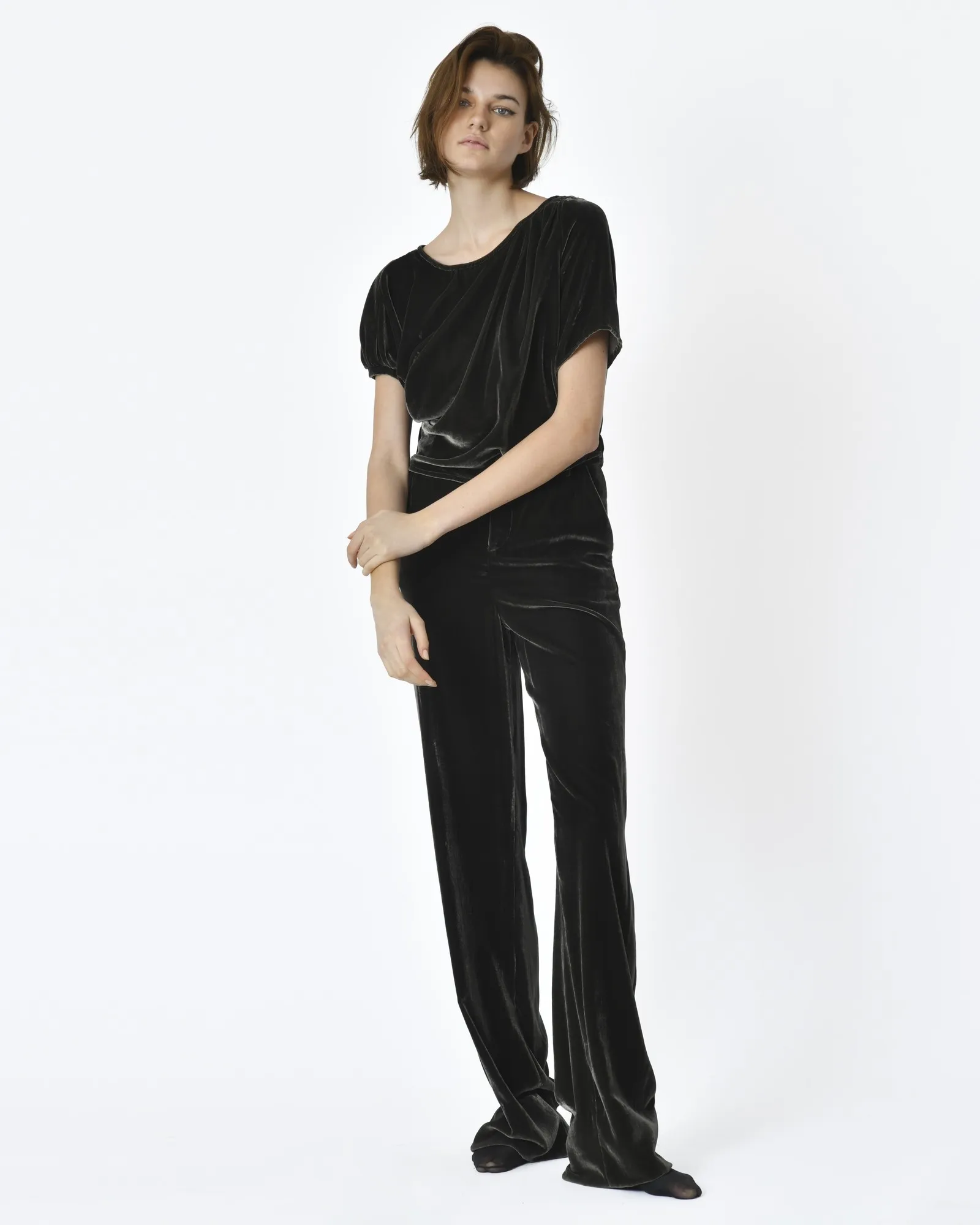 Pantalon en velours John Galliano 